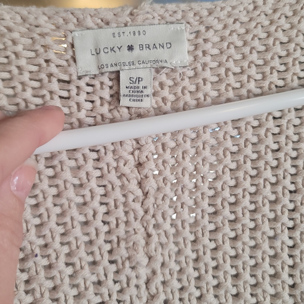 Lucky Brand small cream sweater